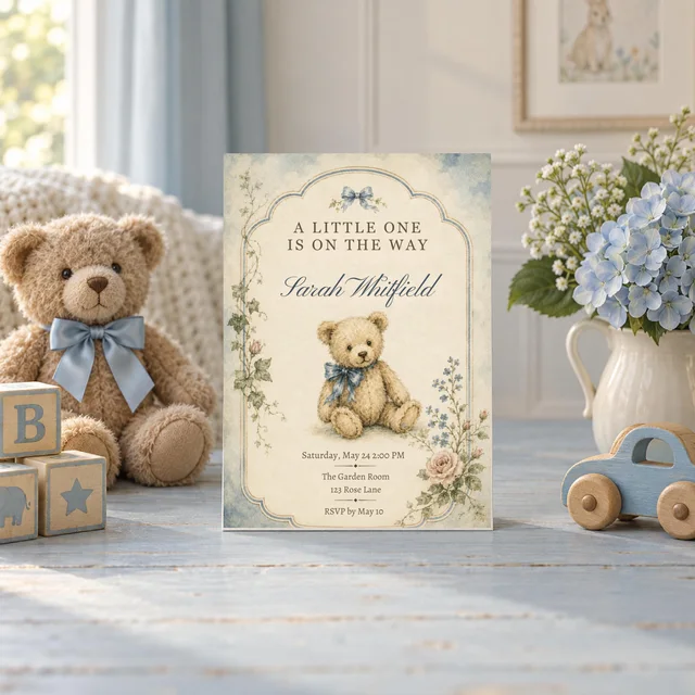 Blue Heirloom Teddy — actual QDP Etsy listing image