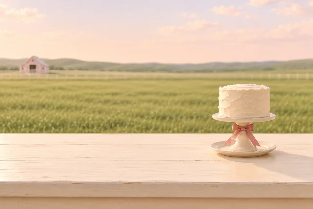 QDP Little Rose Ranch celebration artwork with pink western details and a countryside setting.